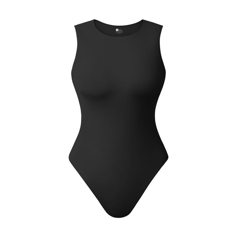 HYZ Sleeveless Crew Neck Tank Tops Bodysuit for Women for Going Out